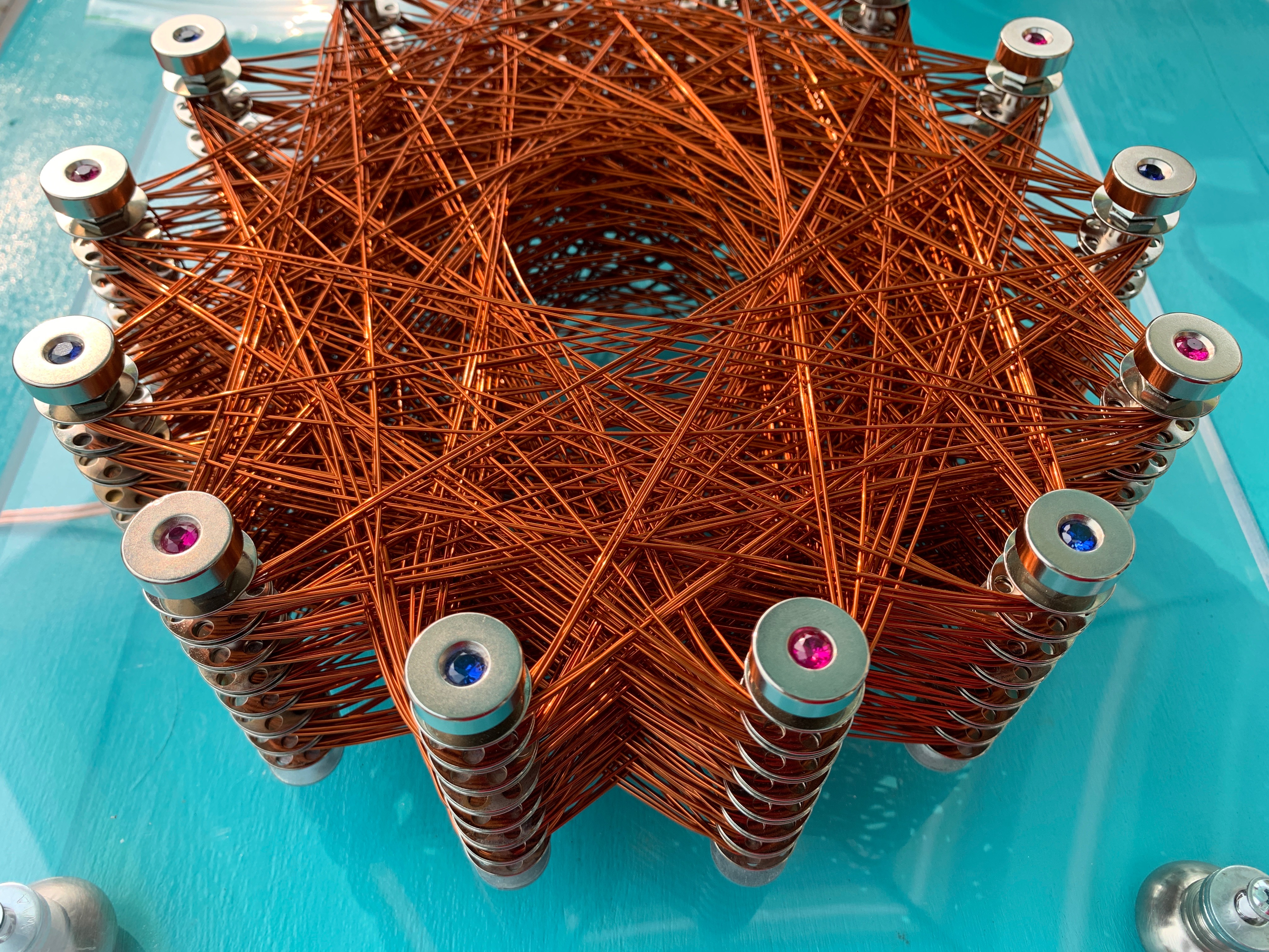 14" Base, Mantra Coil 7 Levels Aluminum