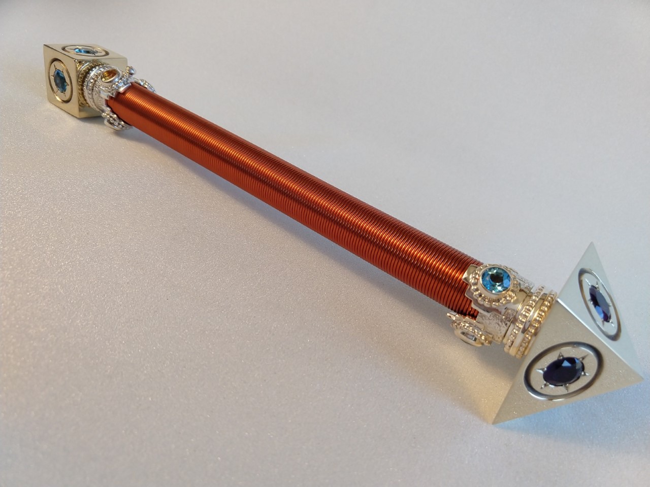 The Pyramid Sceptre in Brass