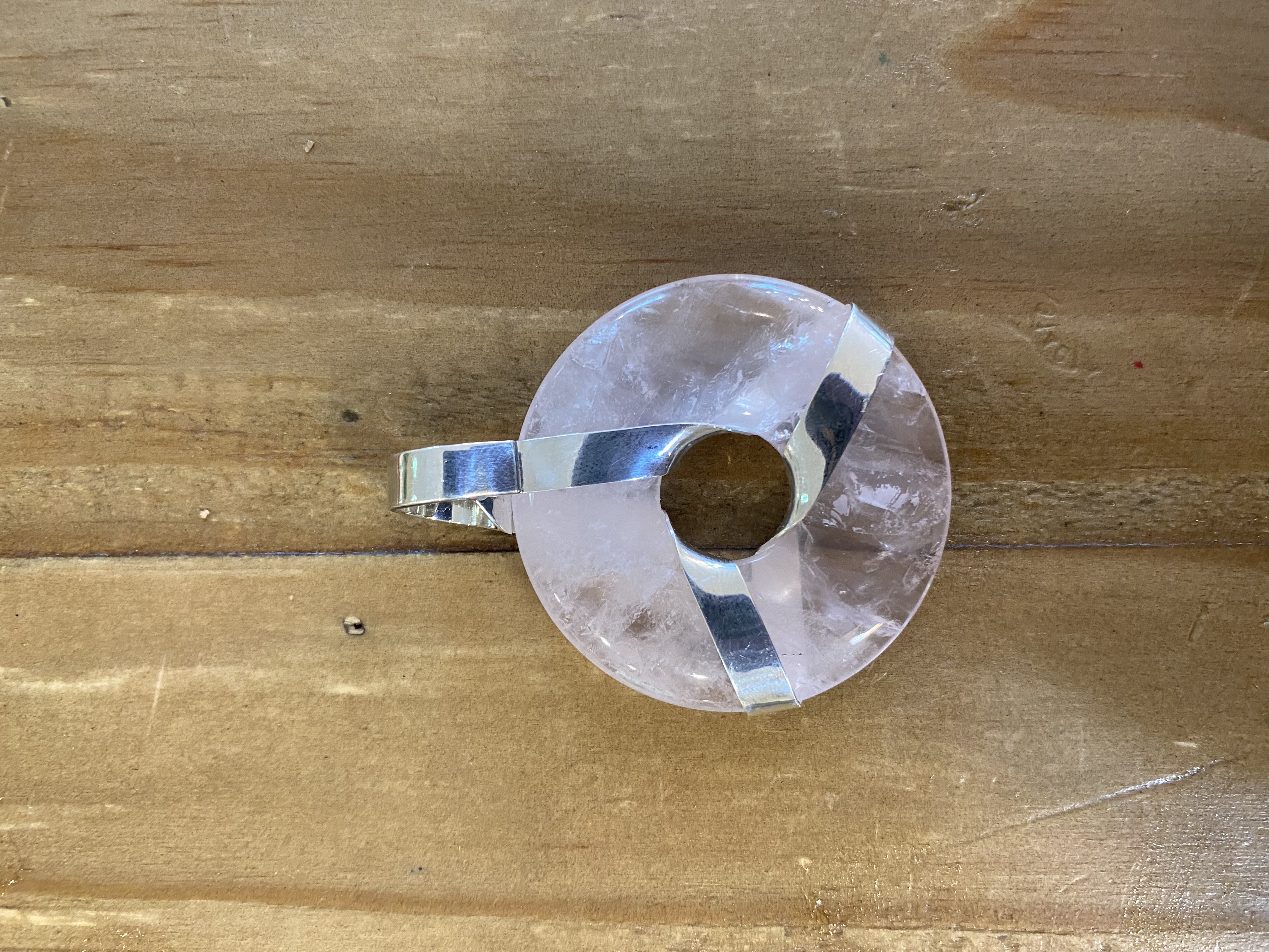 Trinity Rose Quartz Silver